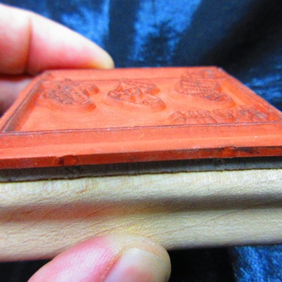 To & From Stocking Christmas Rubber Wood Mounted Stamp 2" X 2.25" - Picture 3 of 3